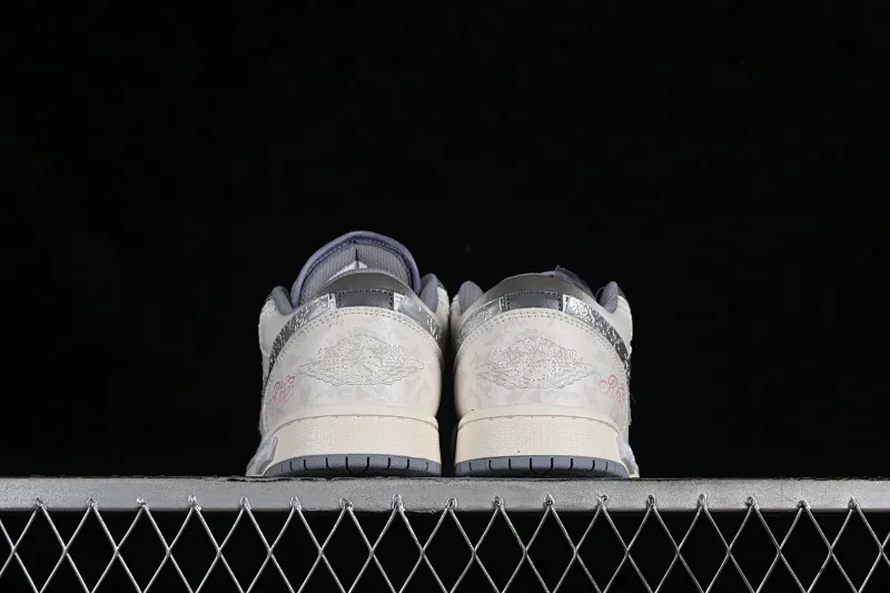 All categories Air Jordan Jordan series basketball shoes Air Jordan 1 Low Air Jordan 1 Low AJ1 Joe 1 Panda Prank Modern Wei Realm Gray Series Perseverance Flower Low-top cultural casual sneakers 553560-053